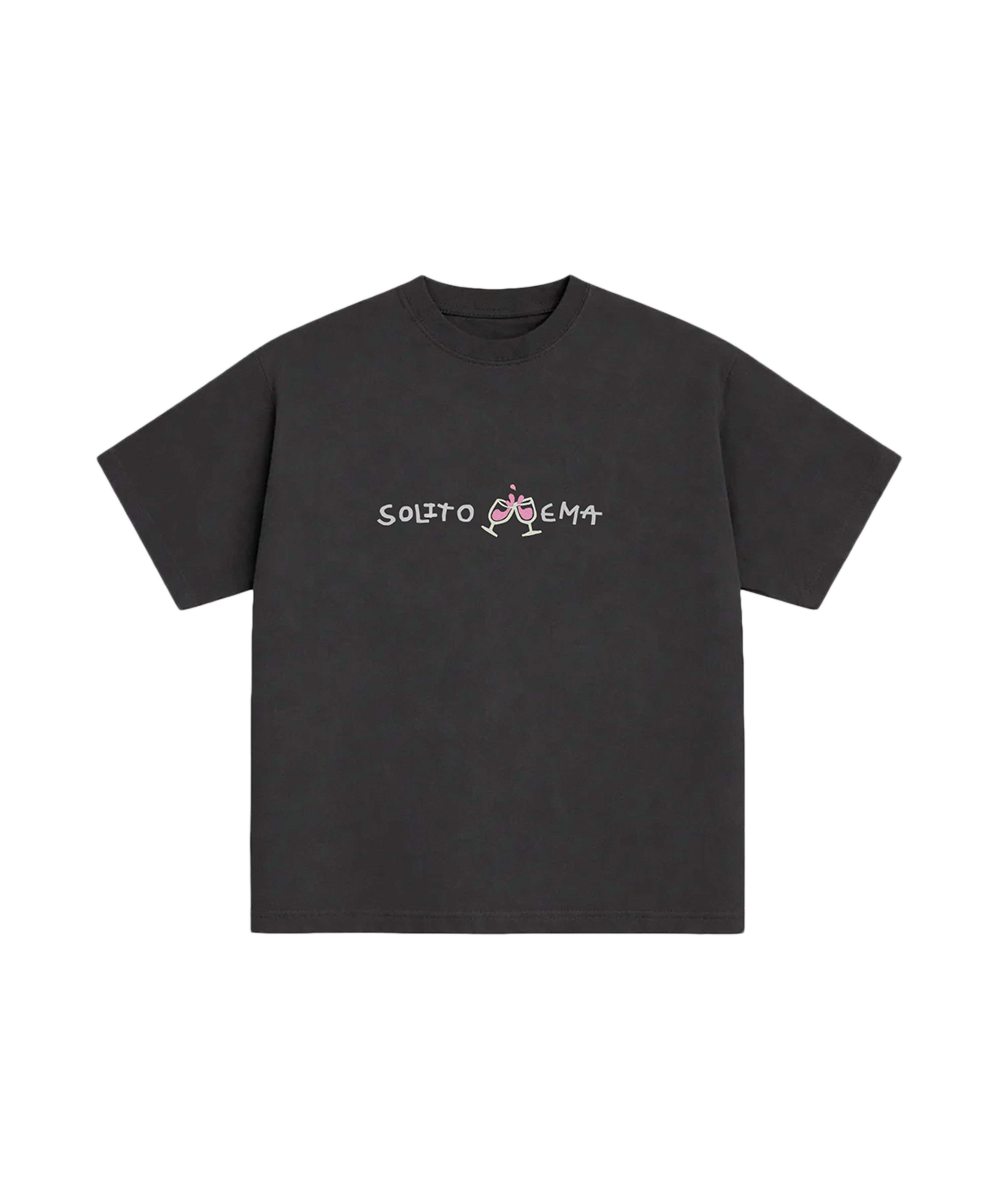 T-shirt nera "Solito CINema"